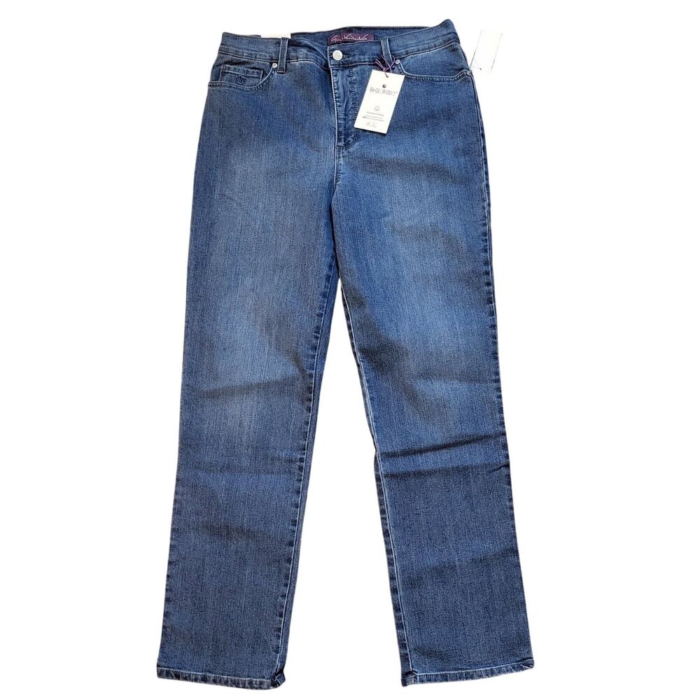 NWT Gloria Vanderbilt Amanda Jeans Med Wash Size 12 Slimming Denim